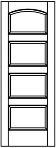 Panel equal arch stile - panel,