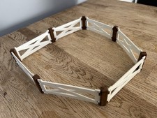 Playmobil White Fence x7 with Posts for Pony Farm 5684/6927 & other sets