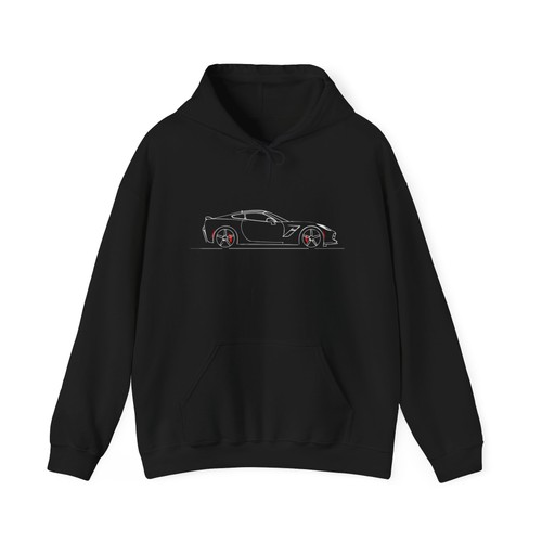 2019 corvette hoodie side - c7,