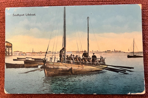 Antique postcard southport - antique,
