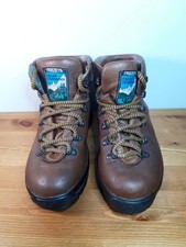 Trezeta Skywalk Italian Leather Walking Hiking Boots Size EU 37, UK 4 Brown VGC.