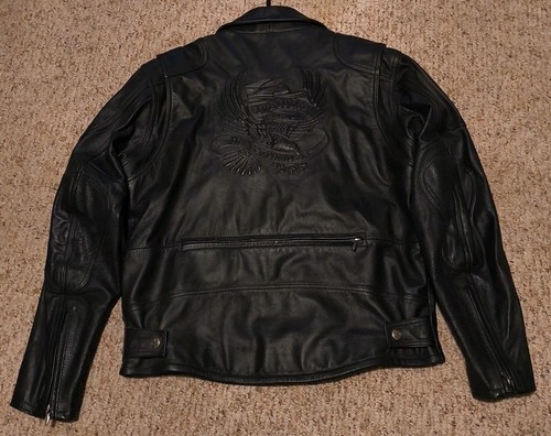 Harley davidson black leather - harley,