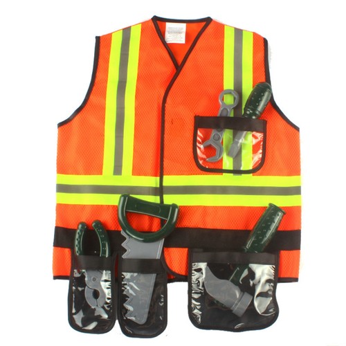 Engineer costume vest with toy - with,