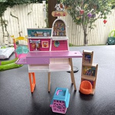 BARBIE Doll Furniture VET Hospital Doctor Table PET Shelf Stand Rack  