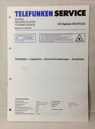Original telefunken service - original,