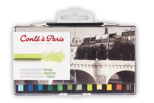 Conte carres crayons 12 - conte,