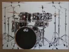POP-CARD feat. DW COLLECTORS SERIES DRUM KIT , 11x15cm greeting card #abx