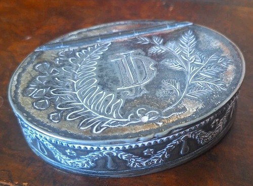 Victorian silver plated - victorian, snuff