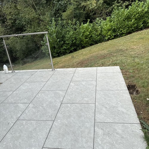 Paving slabs with textured - paving,