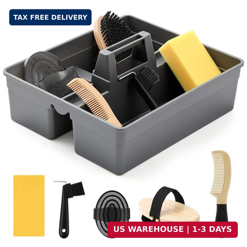 Horse grooming kit with - with, tote
