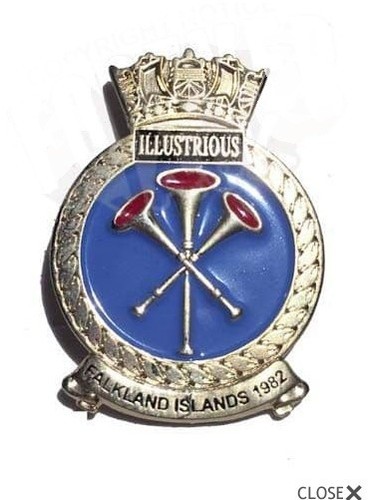 Hms illustrious lapel pin - lapel,