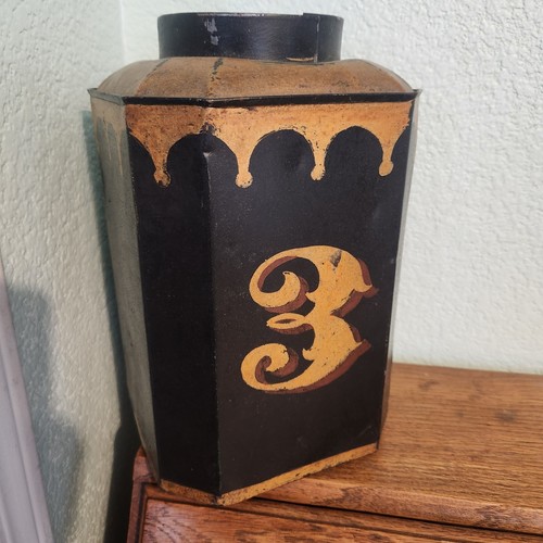 Antique 19thc toleware tea - antique,