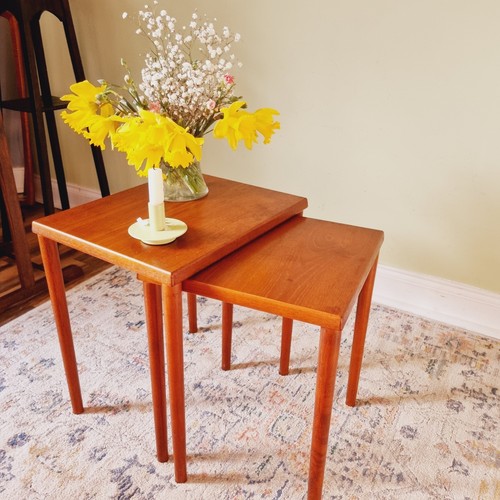Mid century teak nesting - mid-century,