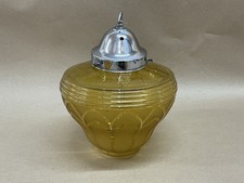 Art Deco Amber Glass And