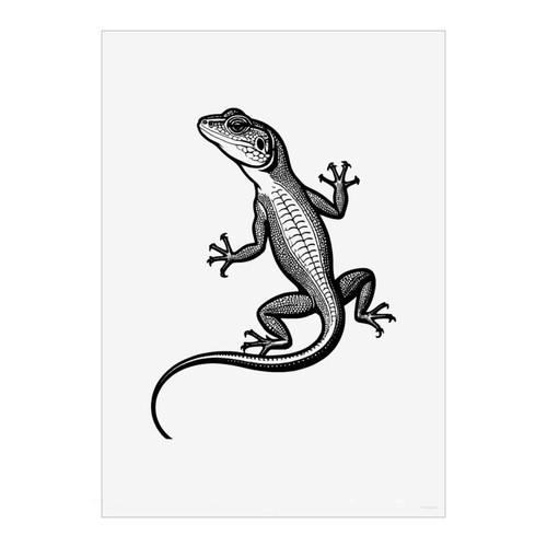 Common lizard wall art - 'common, lizard'