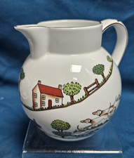 Crown Staffordshire “ Hunting Scene “ Bone China Jug - 1 Pint