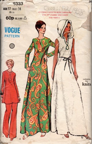1972 vintage vogue sewing - vintage,