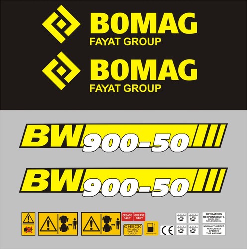 Bomag bw900 roller - roller, decal