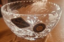 Crystal Royal Brierley Sugar Flower Bowl. Crystal. Fuschia Hand Made.