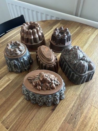 Antique copper molds - 6,