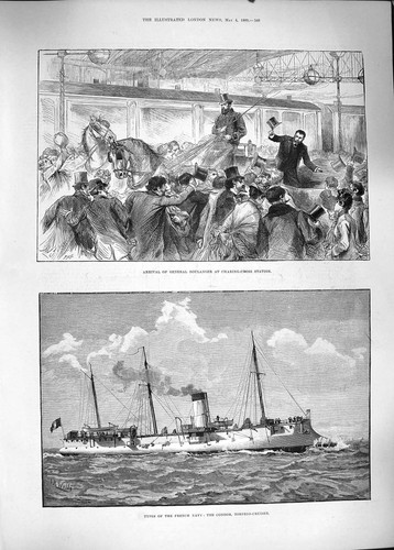 Original old antique print - original,