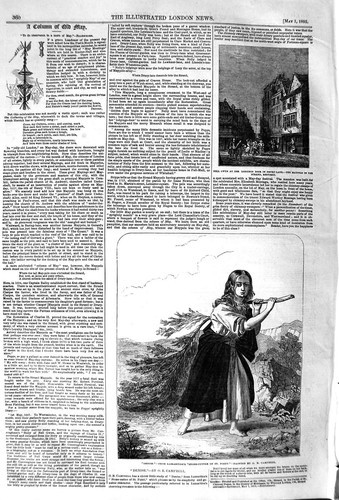 Original old antique print - original,