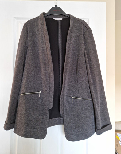 George grey open front jersey - george,