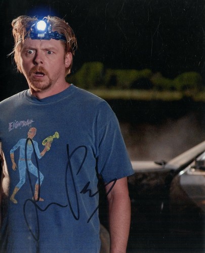 Simon pegg signed - pegg, photograph