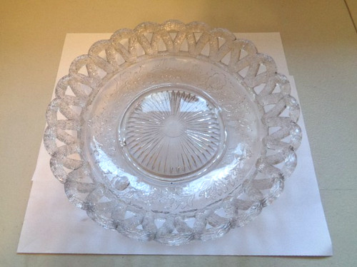 English pressed glass bowl - english,