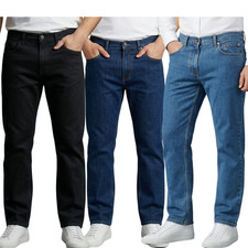 Mens Denim Jeans Straight Leg
