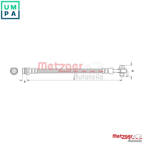 Brake hose 4110799 - 4110799, for