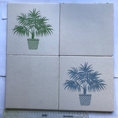 Panel ceramic tiles palm - panel,