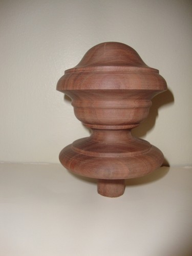 Wood finial unfinished for - wood,