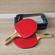 PRO-SPIN Portable Table Tennis Set All-in-One Kit Bats Balls Retractable Net 