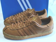 ADIDAS *TOPANGA* (AF4294) MENS GOLD LEATHER TRAINERS UK 9 EU 43 1/3