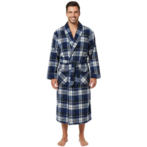 Men fleece dressing gown - dressing, –