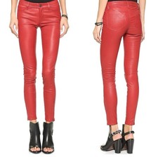 J Brand Lamb Leather Dark