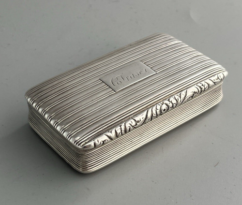 George silver snuff box - iv,