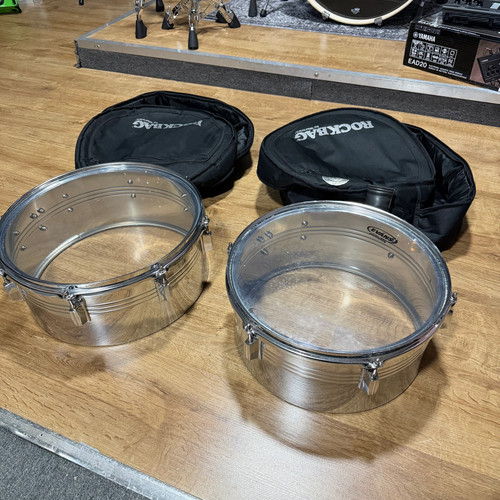 Timbale drums with cases - drums, 13"