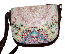 New Desigual brown pink flap