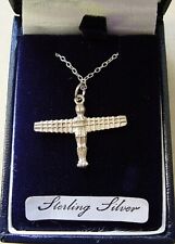 Sterling silver ANGEL OF THE NORTH pendant With 18" Sterling Silver Chain