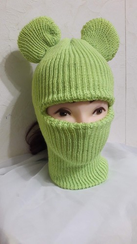 Handmade green bear ears - handmade,