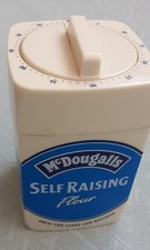 Vintage McDougalls Self Raising Flour novelty cooking timer.