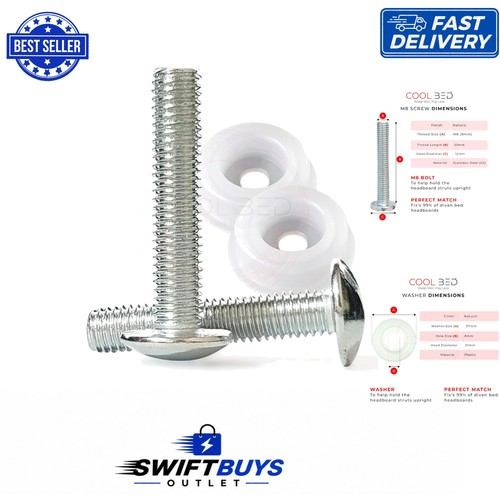 Durable headboard bolts - m8,