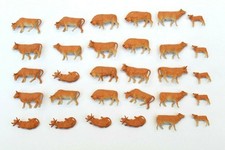 30 x PREISER 14409 COWS BROWN