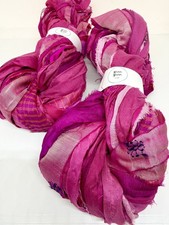 Sari silk ribbon, ribbon yarn