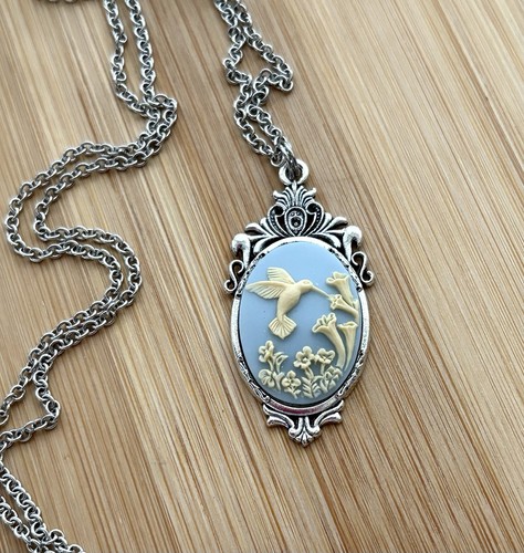 Hummingbird necklace pendant - necklace,