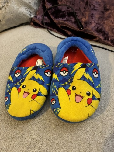 Boys blue pokemon slippers - boys,