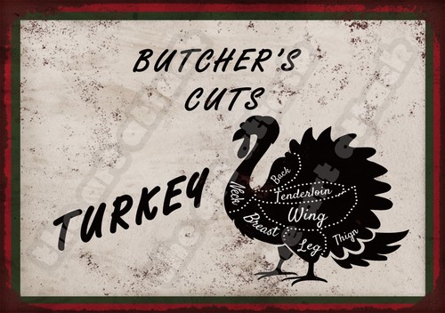 Butchers cuts metal - (turkey),