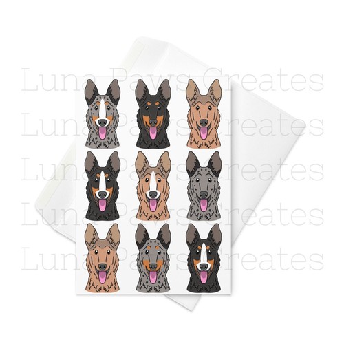 Smooth collie card - collie,